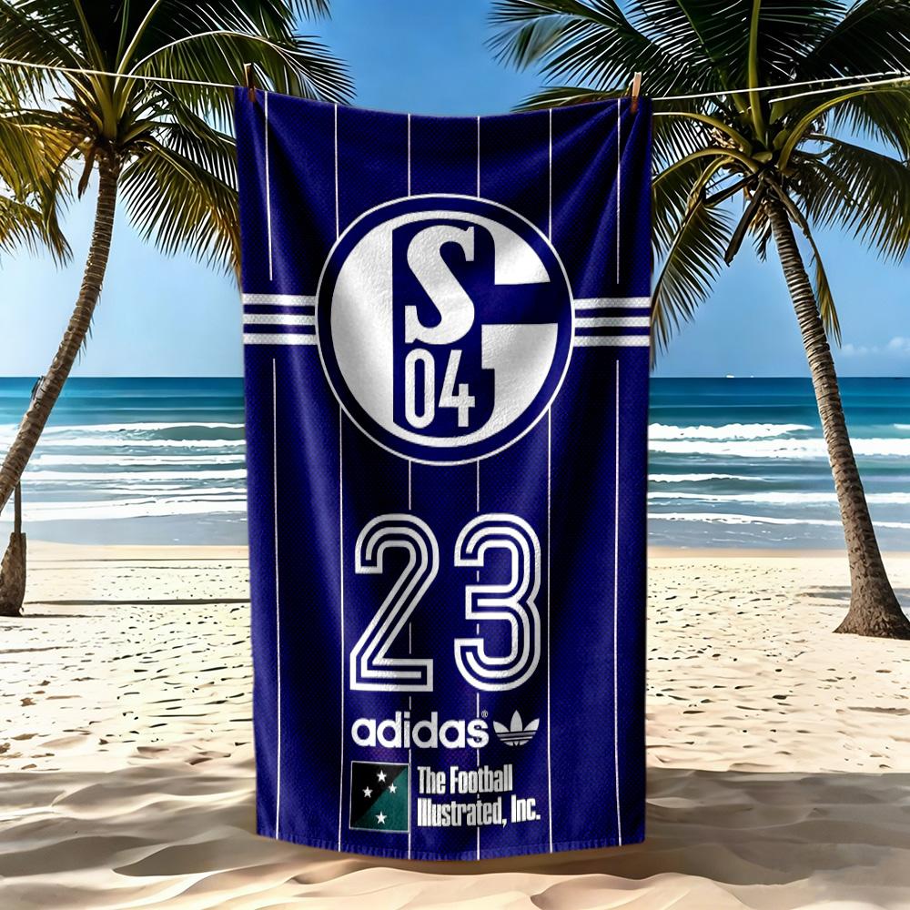 Fc Schalke3 Beach Towel Quick-Dry Soft Microfiber Comfortable Lightweight Portable for Swimming,Beach,Camping, Travel, Beach Accessories,Gym
