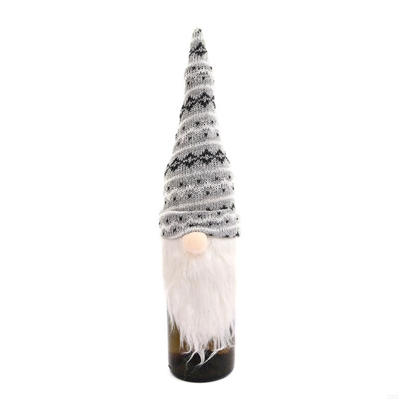 Holiday Wine Bottle Cover Santa Design User Friendly Decoration Family Activity Craft Item X3UC