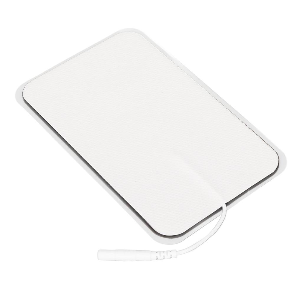 10Pcs TENS Unit Replacement Pads Rectangular Reusable Electrode Patches for Electrotherapy Muscle Stimulator