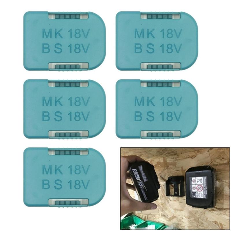 Компактный настенный держатель для аккумуляторов BL1415 BL1830B 14,4 В 18 В для электроинструментов, прочная пластиковая конструкция
