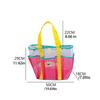 Nylon Swimming Bag Dry Wet Mesh Handbag Soild Color Mesh Beach Bag  Shower