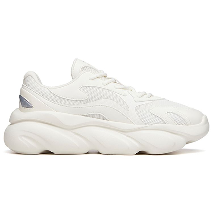 Anta Кроссовки женские Cat Paw серии Lifestyle с нескользящей износостойкой подошвой для папы цвета слоновой кости 922128898-1