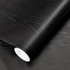 Black Wood Wallpaper Peel and Stick Paper Decorative Self-Adhesive Film for Furniture Surfaces Easy To Clean