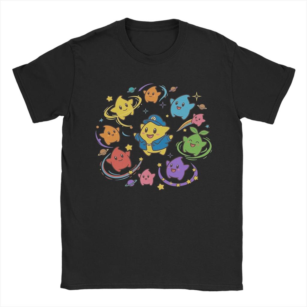Colorful Lumalee TShirts Unisex Women Marios Cool Cotton Tees Crewneck Short Sleeve T Shirts Printed Clothes