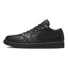 Jordan Air Jordan 1 Коровья кожа Устойчивая к истиранию Дышащая Низкие Винтажные Баскетбольные кроссовки Мужские Черный Серебристый 553558-093(Команда1423-)