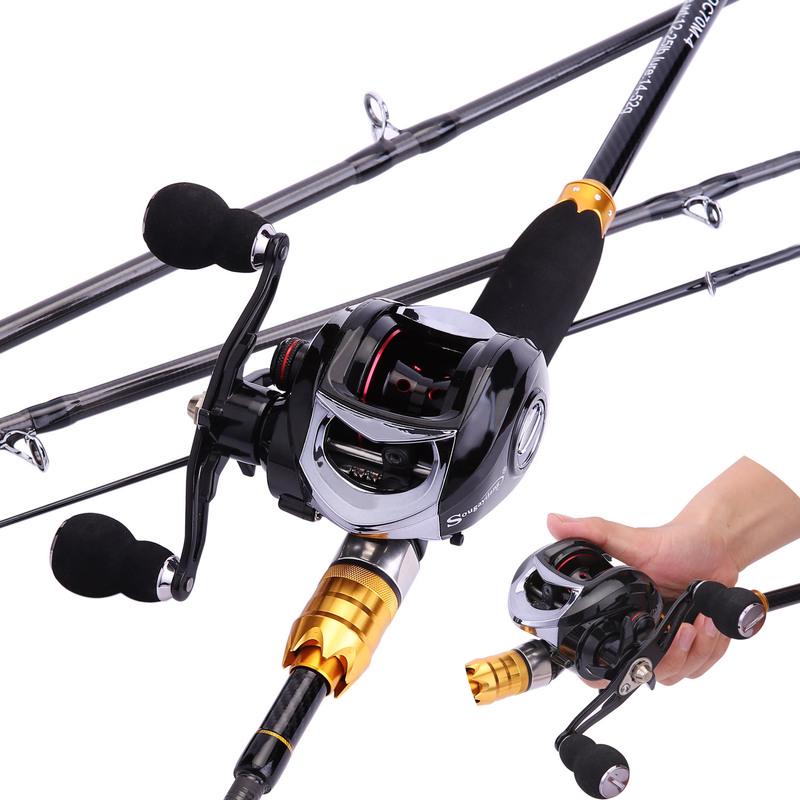 Комбинированная катушка для удочки для приманки, удочка 2,1 м с 19 BB, рыболовная катушка, набор для спортивной рыбалки на открытом воздухе