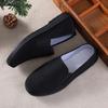 Old Beijing Cloth Shoes Men's Soft-soled Stall Shoes Middle Old One Pedal Men's Shoes Cloth Shoes All Black Single Shoes