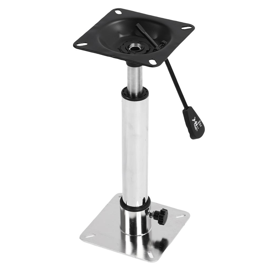 Boat Seat Pedestal Base Mount Kit Stainless Steel Adjustable 400 500mm Thread Rotatable for Yachts Ships Pontoon Bridge