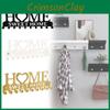 Modern Iron Home Letter Key Towel Organizer With Screw Mount For Household Storage