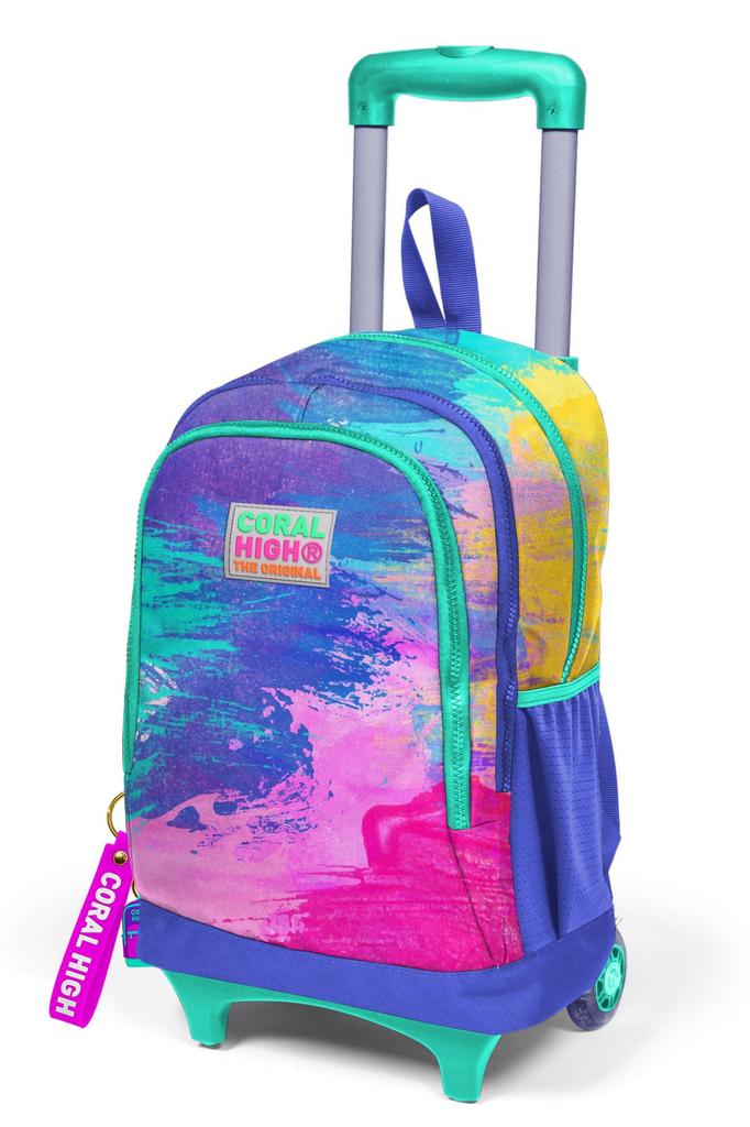 Школьный рюкзак с тремя отделениями Coral High Kids с красочным рисунком аэрографа 23938