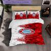 Bayern Munich 3 Piece Bedding Set Soft Duvet Cover Set with Pillowcases Printed Bedroom Decor Set for Home
