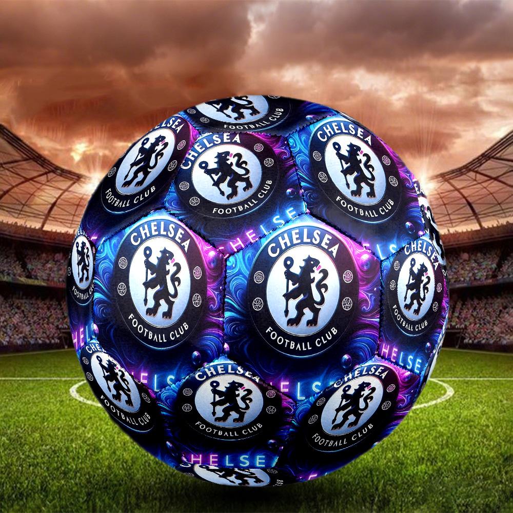 football club.C Print Size 5 Soccer Ball, Standard Match Football for Sports Game and Team Practice, Ideal Gift for Soccer Fans