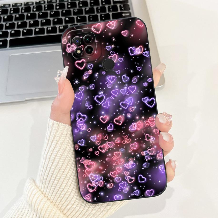 For Xiaomi Redmi 9C NFC Case Redmi9C Shockproof Cover New Stylish Flower Butterfly Soft Bumper For Redmi 9 Activ Phone Bag Shell