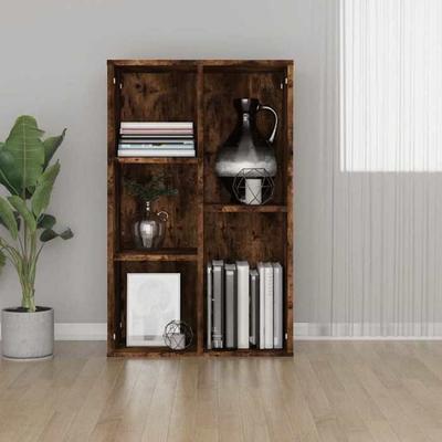 Maison Exclusive - Bibliothèque/Buffet Chêne Fumé 50x25x80 Cm Bois D'ingénierie