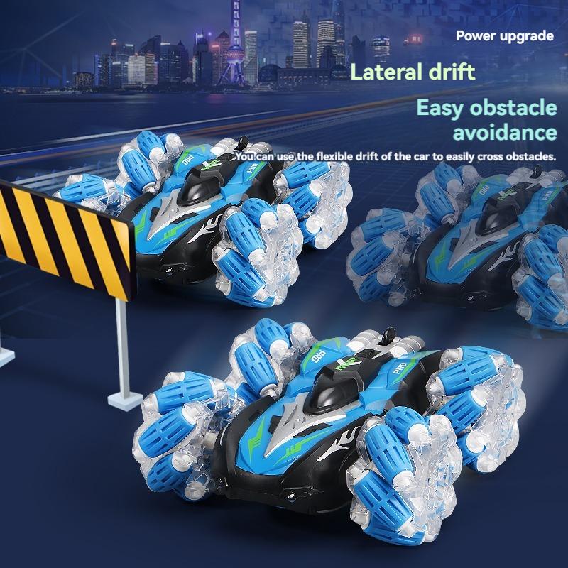 Новый 2.4g Rc гоночный автомобиль портативный двухсторонний трюковой дрифт автомобиль зарядка высокоскоростной внедорожник полноприводный внедорожник электрическая детская игрушка подарок