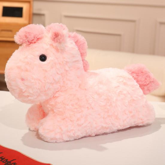 Yousheng Кукла-лошадь Плюшевая игрушка Мягкое чучело животное Год Лошади Плюшевая Милая мультяшная кукла-лошадь для украшения дома, спальни, дивана, подарок на день рождения