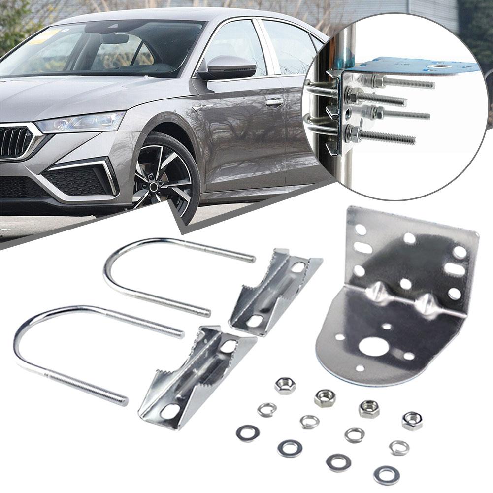 Omnidirectional Barrel Antenna Clamp Code FRP Pole Installation Support L-bracket Fixed Bracket Car Accessories U-screw X9A0