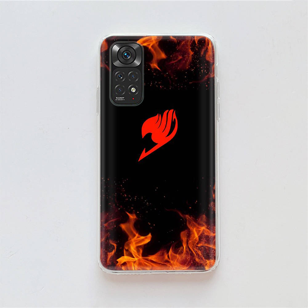 Чехол DT15 Fairy Tail для Samsung A04 A14 A23 A34 A54 M23 M33 M52 M53 Realme 10 9 C30S C35 C55 VIVO Y02S Y21 Y33S Y51 X80 Pro Прозрачная крышка