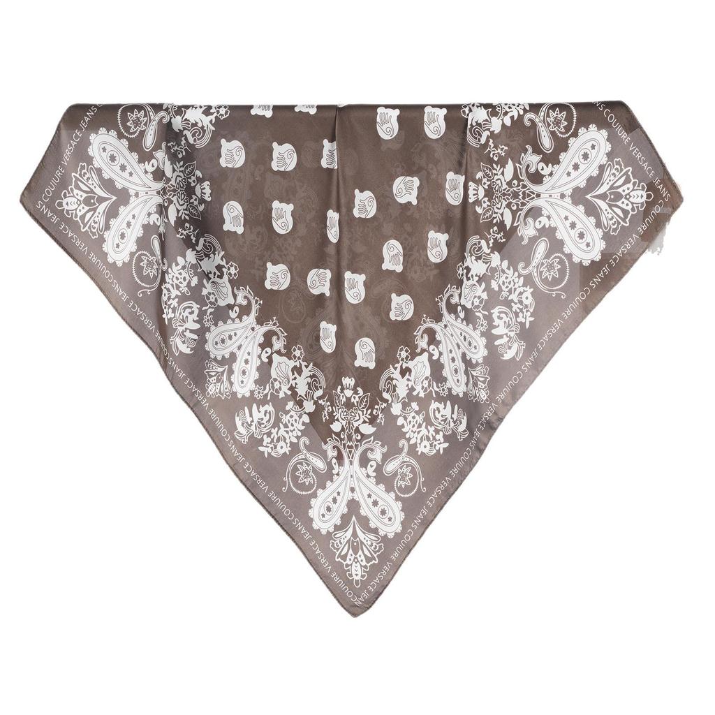 Versatile Paisley Retro Handprint Silk-Style Square Scarf for Women – Fashionable Neckerchief, Souvenir
