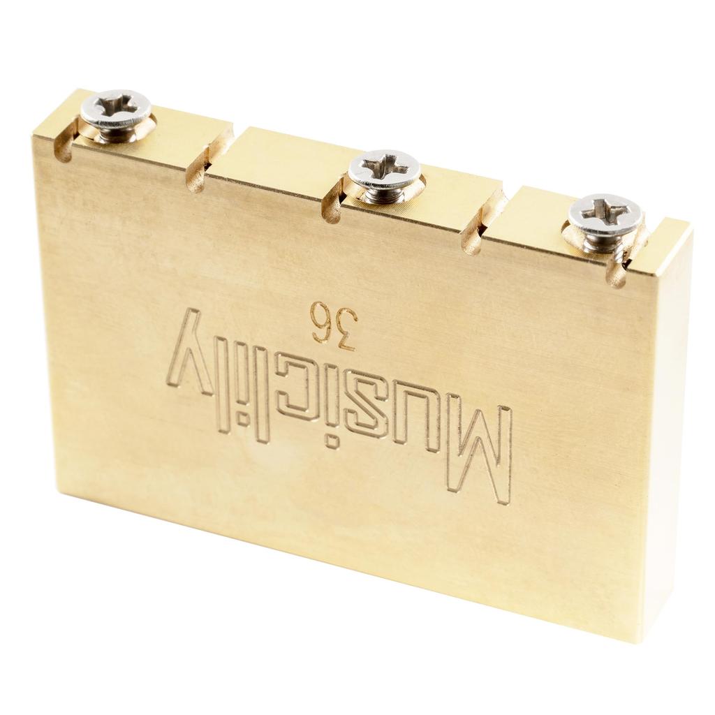 Musiclily Ultra 36mm Brass Tremolo Block for Gotoh GE1996T Floyd Rose Tremolo Unit