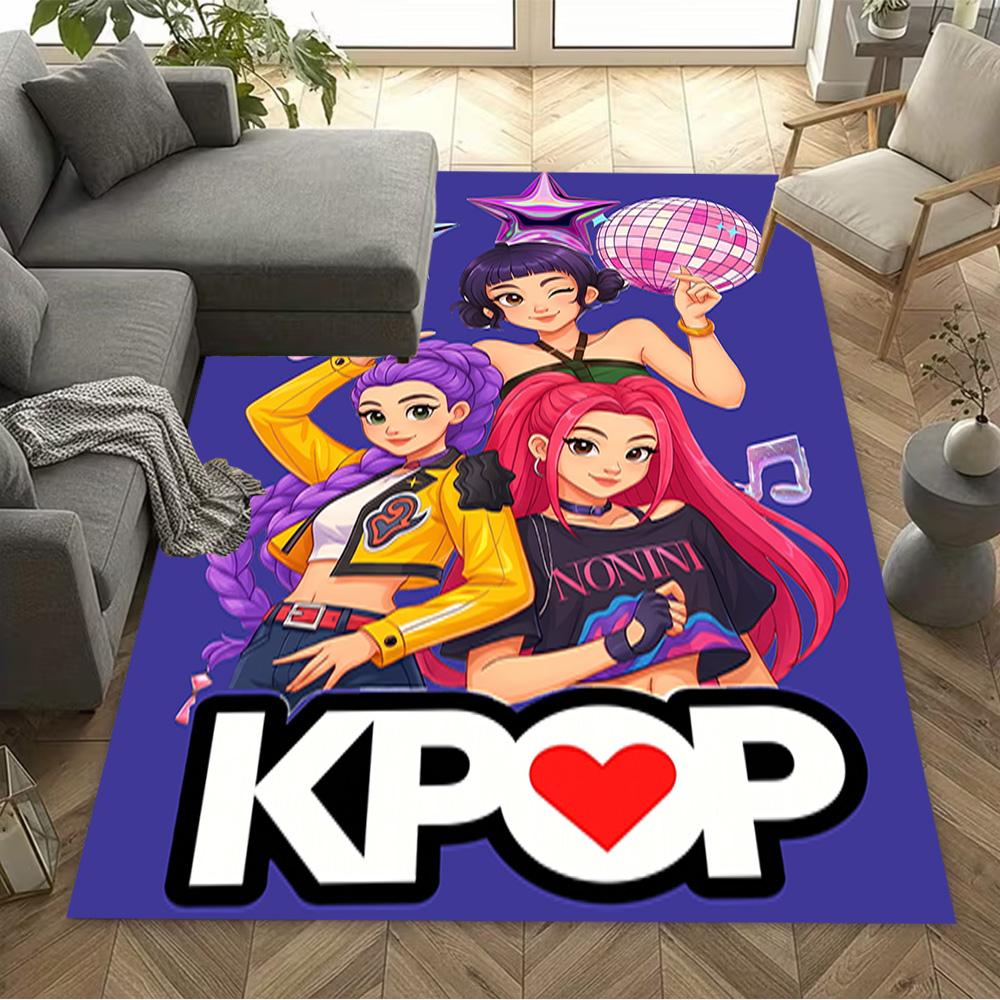 Urban Fashion Trio Floor Mat Suitable for Kitchen Dormitory Outdoor Game Room Antislip Carpet Anime Office Decor Perfect Gift for Friends & Family
