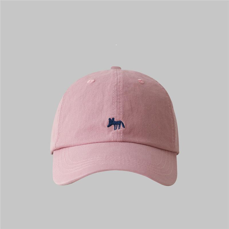Новая корейская вышитая бейсболка с лисичкой для мужчин и женщин с широкими полями, подчеркивающая лицо, и шляпы с маленьким утенком для путешествий, солнцезащитные шляпы