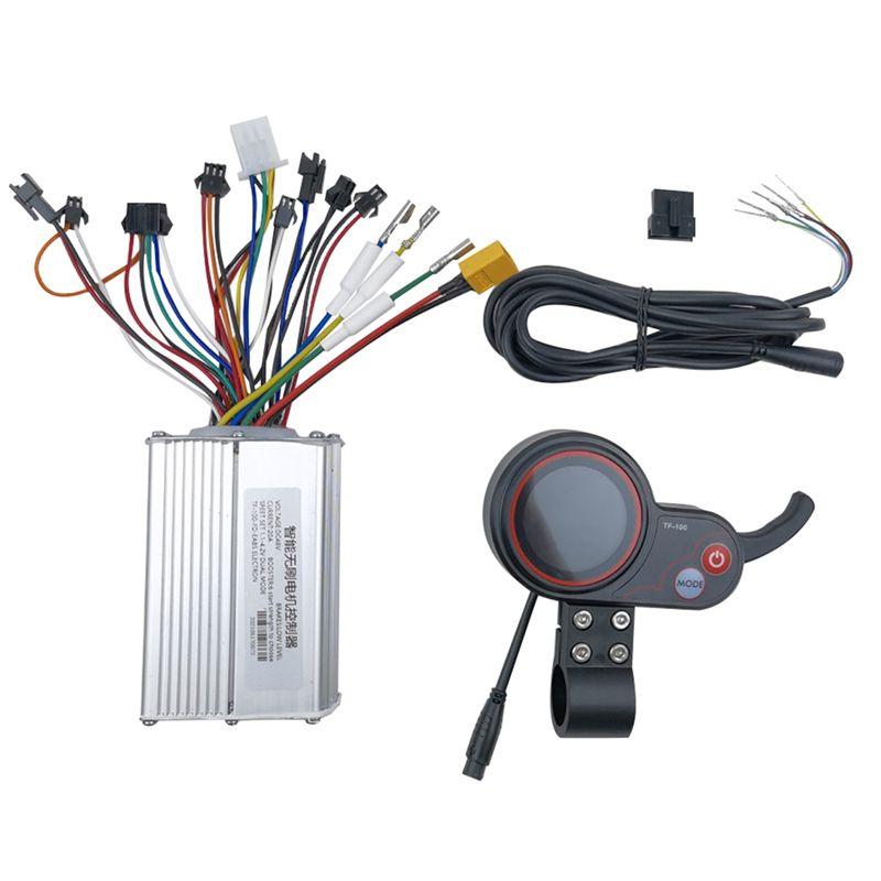 Для электросамоката Kugoo M4 Контроллер двигателя Аксессуары для самоката с LCD дисплеем приборной панели TF-100 48V 20A