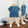Летний костюм ханбок для мальчиков, ретро-костюм для младенцев в стиле Тан, летний древний стиль, мужская одежда из хлопка и льна, тонкая секция из пеньки, китайский ветер