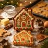 Decorative Pastry Stampers Christmas Mini Pie Mold for Hand Pies, Holiday Gingerbread Man House Santa Claus Nonstick Press Baking Tools Dough Cookies,