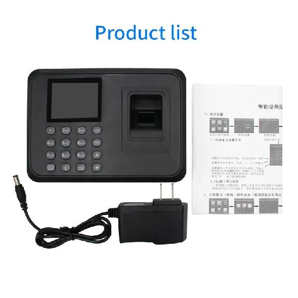 Biometric Fingerprint Attendance Machine Electric Time Clock USB Recorder with Offline Staff Data Management System