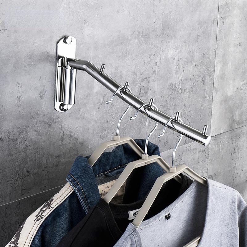 Stainless Steel Swivel Hanger Simple Clothes Hook Saves Space Swinging Clothes Rail Clothes Hanger Clothes Drying Rack