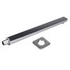 40cm Shower Extension Arm 304 Stainless Steel Wall Mounted Silver Polished Extra Arm Bathroom Bracket Bar For Rain Shower Head
