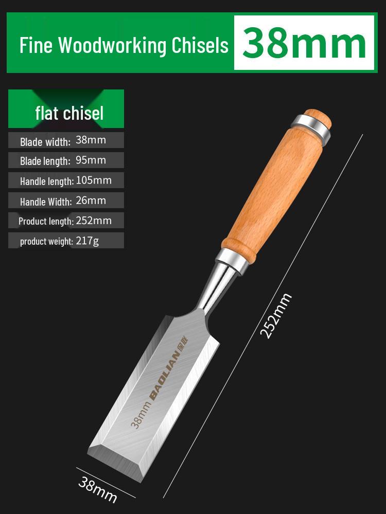 Набор стамесок с деревянной ручкой для резьбы и долбления по дереву