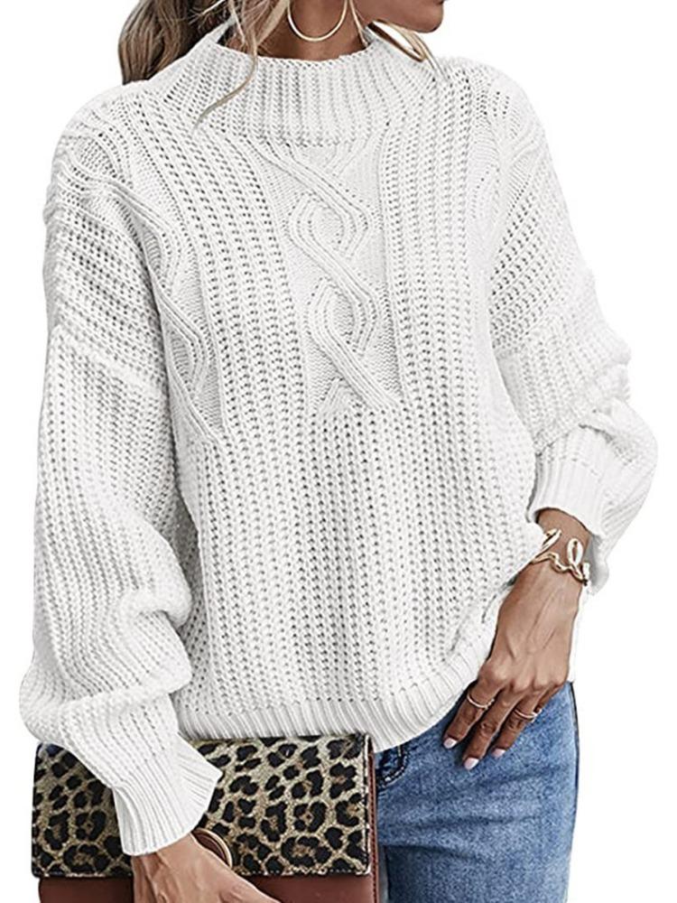 Женский осенне-зимний свитер: Базовый слой с длинным рукавом, со средней горловиной, облегающего кроя, пуловер с круглым вырезом, роскошный топ свободного кроя, стройнящий и универсальный