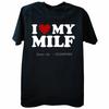 Я люблю свою MILF Смешная надпись Саркастическая Новинка Мужские Футболки Топы С круглым вырезом С коротким рукавом Модная Футболка Одежда Повседневная Базовая Футболк...