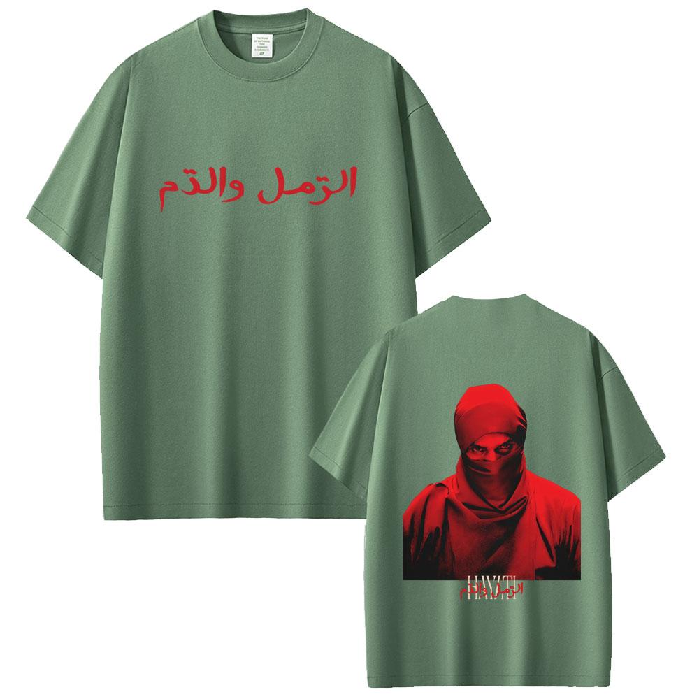 Hot Sale Rapper Niro HAYATI Album Graphic Tshirt Men Women Fashio Hip Hop Oversized Streetwear Male High Quality Cotton Tshirt