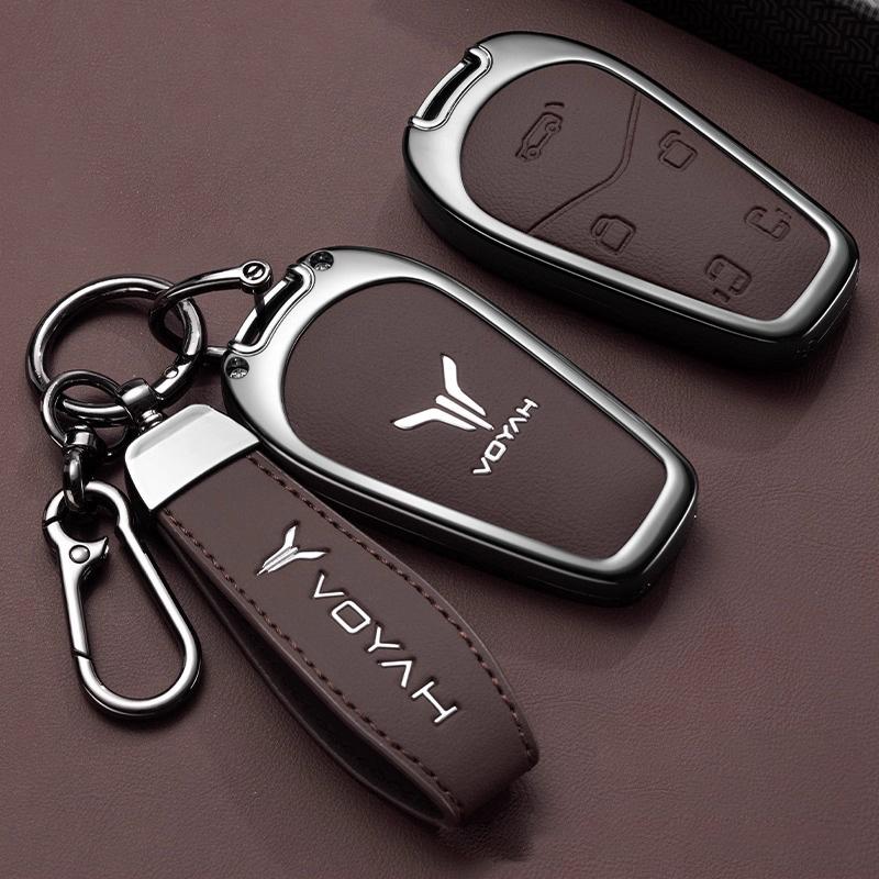 Zinc Alloy Car Key Case for Voyah Dream Dreamer PHEV EV Keychain Remote Protection Cover Bag Shell Holder Fob Accessories