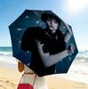Dark Elegance 8 Ribs 3Fold Black Glue Uv Protection Umbrella Sun Protection Rainproof Compact Folding Umbrella For Travel Daily Use C923674