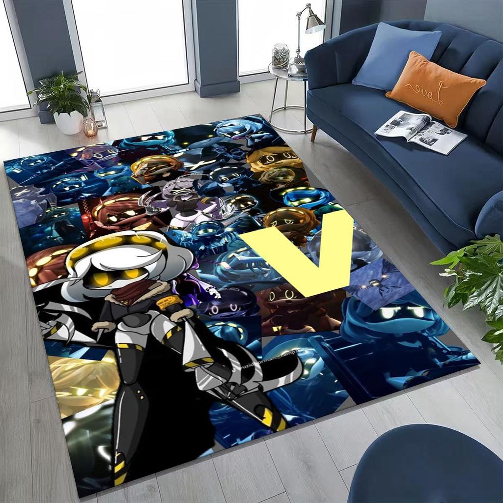 Cartoon Murder Drones Uzi Robot Art Rug for Bedroom Living Room Sofa Home Doormat Decor,Large Kids Play Non-slip Floor Mat