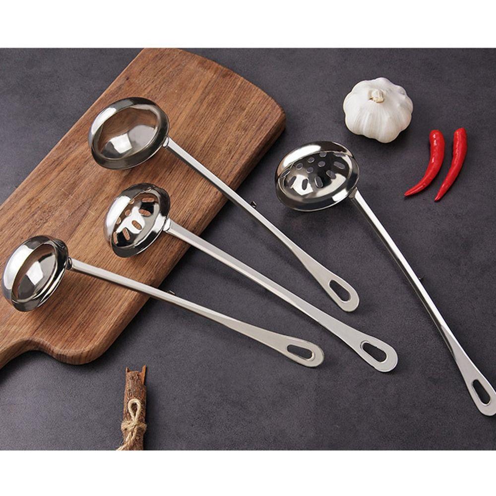 Stainless Steel Soup Ladles Long Handle Long Spoons New Soup Spoon for Kitchen Cooking