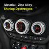 Интерьер автомобиля кольцо с бриллиантами наклейка украшение блестящий декор блестящие аксессуары для девочек для Mini Cooper F54 F55 F56 F60