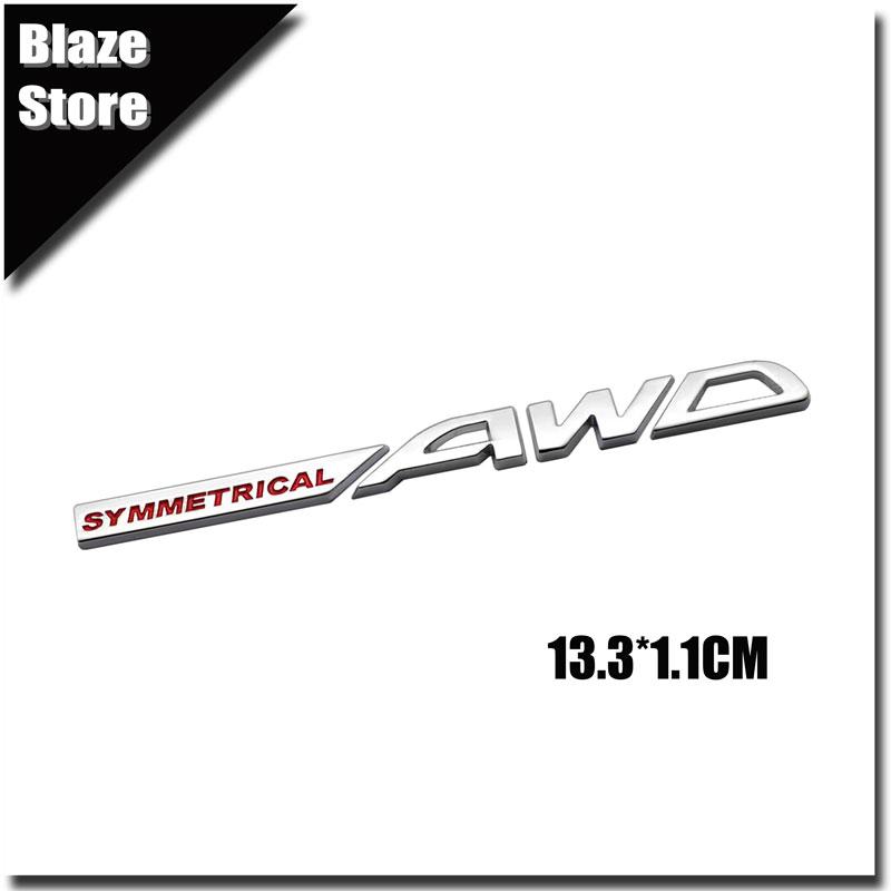 3D Металлическая Симметричная Эмблема AWD На Крышку Багажника Автомобиля Автомобильная Наклейка Для BRZ XV Outback Forester Asahi Panther WRX Impreza