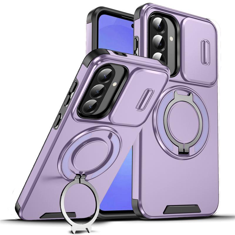 Для Samsung Galaxy A13 A23 A14 A54 A04S A15 A25 A35 A55 A05 A05S A16 A26 A36 A56 A06 Бронированный Чехол Магнитное Кольцо для Авто Защитная Крышка
