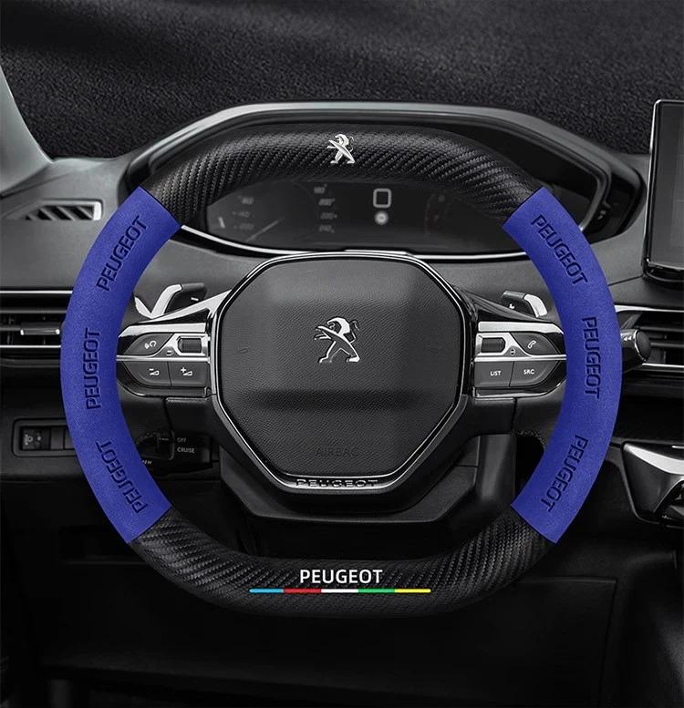 Чехол на руль автомобиля для Peugeot 106 107 108 206 207 208 301 307 308 406 407 408 508 607 2008 3008 4008 5008 GT RCZ Rifter
