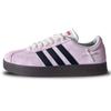 adidas Neo VL Court Lifestyle Скользкие Устойчивые к истиранию Низкие Скейтбордические кроссовки Женские Розовые Черные HQ1802(Команда866-)
