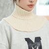 Solid Color Wraps Knitted Bib Warm Scarf Wool Scarf Simple Turtleneck Fake Collar  Autumn Winter