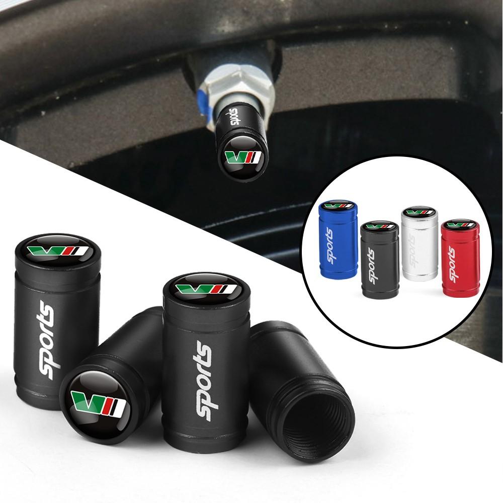 uwhxm4 Tire Valve Caps Decorative Tyre Wheel Stem Air Valve Cover for Skoda Octavia Rapid Fabia Superb Kodiaq Scala Karop Kamiq Citigo