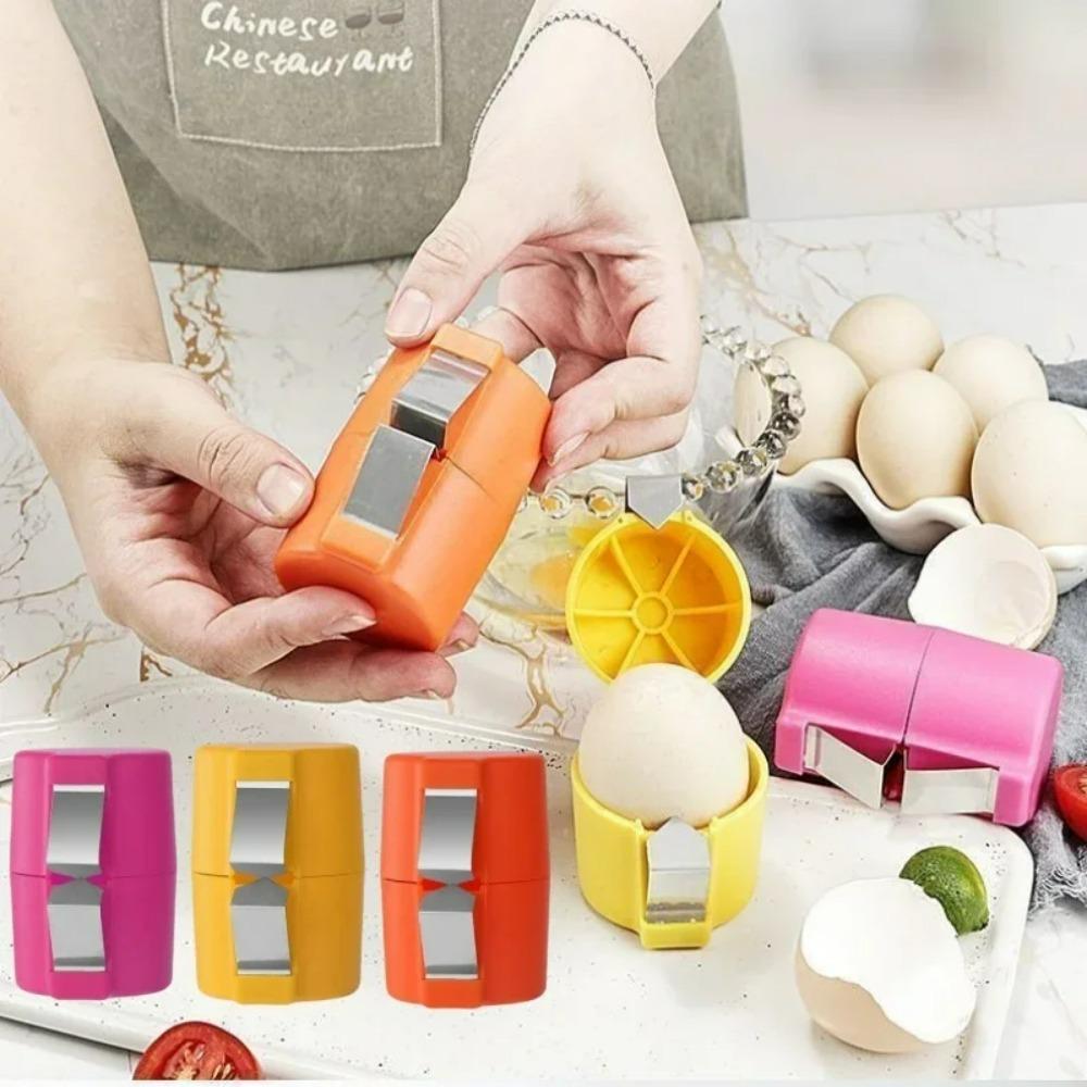 New Egg Shell Opener Portable Egg Opener Kitchen Handheld Egg Shell Crusher Household Press Egg Shell Separator 2