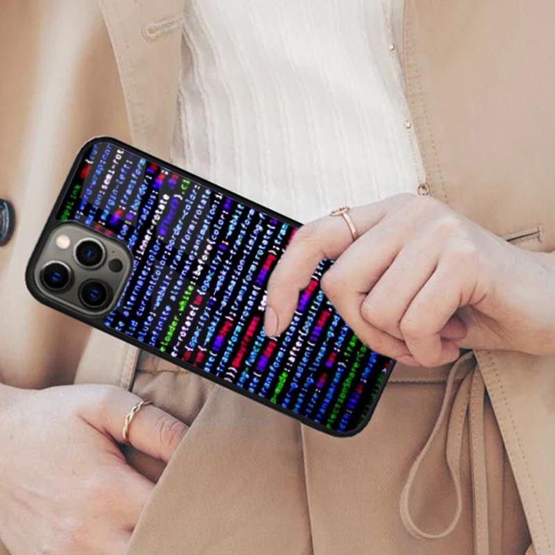 The Code design programmer Magnetic Phone Case For APPLE iPhone 17 Air 16 14 13 12 Pro Max 15 Plus Wireless Charge MagSafe Cover