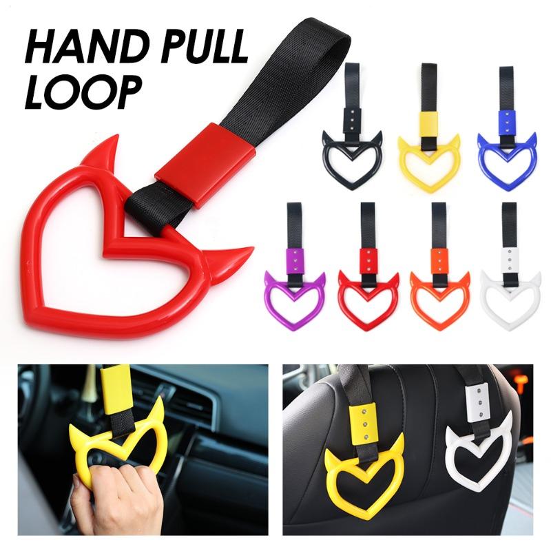 Ручка автомобиля с клаксоном Love Trailer Trim с кольцом для вытягивания в машине Drift Charm с предупреждающим кольцом для бампера, автомобильные аксессуары